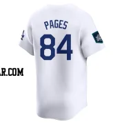 Andy Pages Men's Los Angeles Dodgers White Limited 2024 World Tour Seoul Series Home Jersey