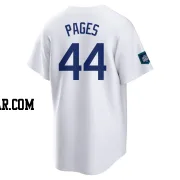 Andy Pages Men's Los Angeles Dodgers White Replica 2024 World Tour Seoul Series Home Jersey