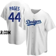 Andy Pages Men's Los Angeles Dodgers White Replica Home Jersey