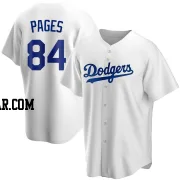 Andy Pages Men's Los Angeles Dodgers White Replica Home Jersey