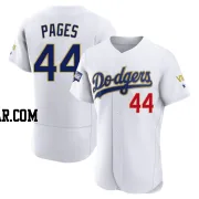 Andy Pages Men's Los Angeles Dodgers White/Gold Authentic 2021 Gold Program Player Jersey