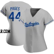 Andy Pages Women's Los Angeles Dodgers Gray Authentic Road Jersey