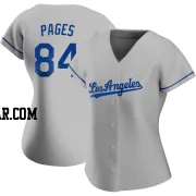 Andy Pages Women's Los Angeles Dodgers Gray Authentic Road Jersey