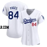 Andy Pages Women's Los Angeles Dodgers White Limited Home Jersey