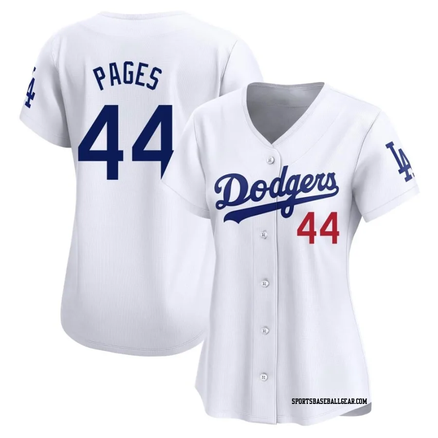 Andy Pages Women's Los Angeles Dodgers White Limited Home Jersey