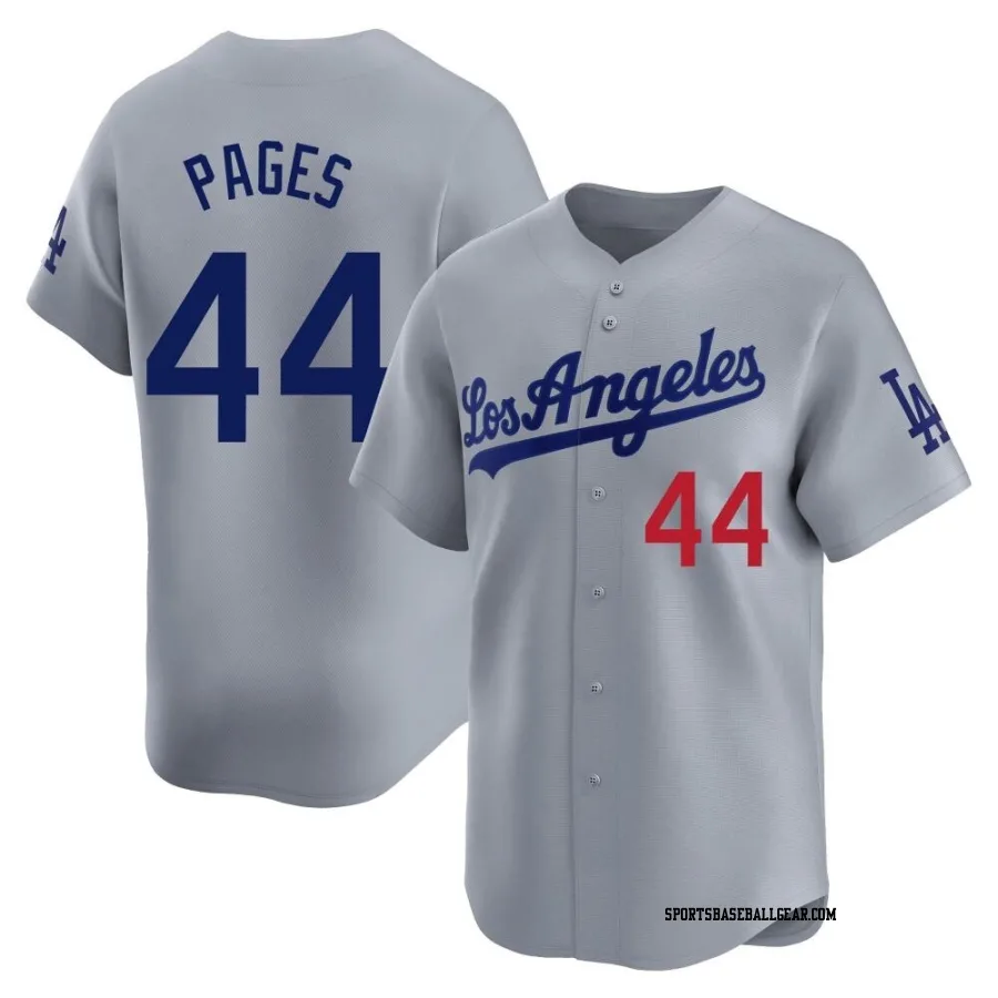 Andy Pages Youth Los Angeles Dodgers Gray Limited Away Jersey