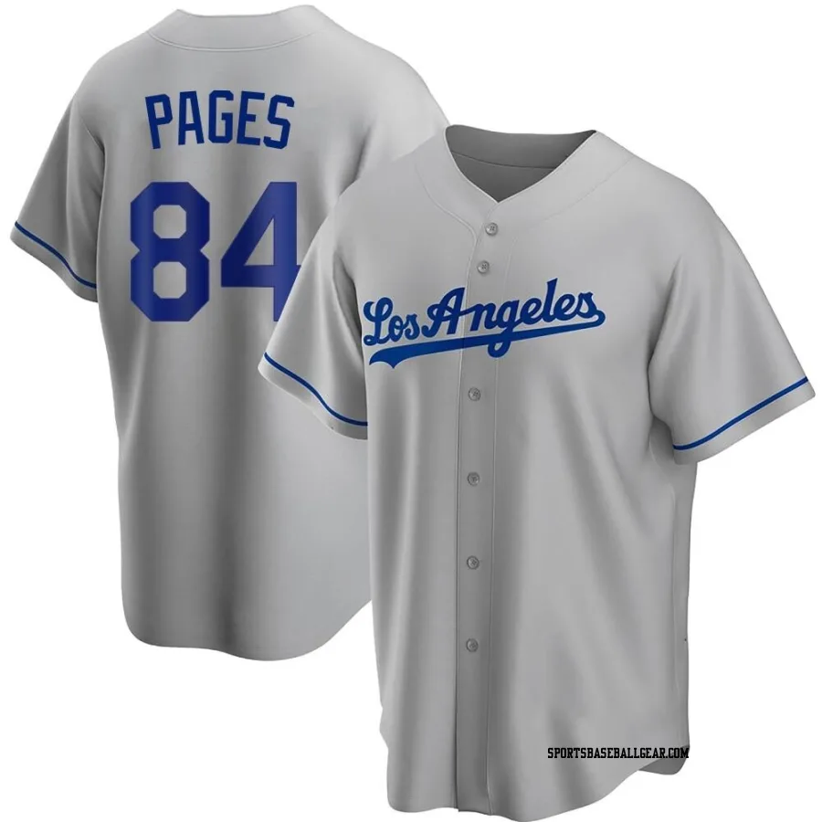 Andy Pages Youth Los Angeles Dodgers Gray Replica Road Jersey