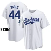 Andy Pages Youth Los Angeles Dodgers White Replica 2024 World Tour Seoul Series Home Jersey