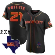 Andy Pettitte Men's Houston Astros Black Authentic 2023 Space City Ready 2 Reign Flex Base Jersey