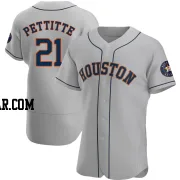 Andy Pettitte Men's Houston Astros Gray Authentic Road Jersey