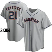 Andy Pettitte Men's Houston Astros Gray Replica Road Jersey