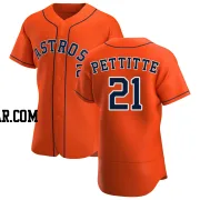 Andy Pettitte Men's Houston Astros Orange Authentic Alternate Jersey