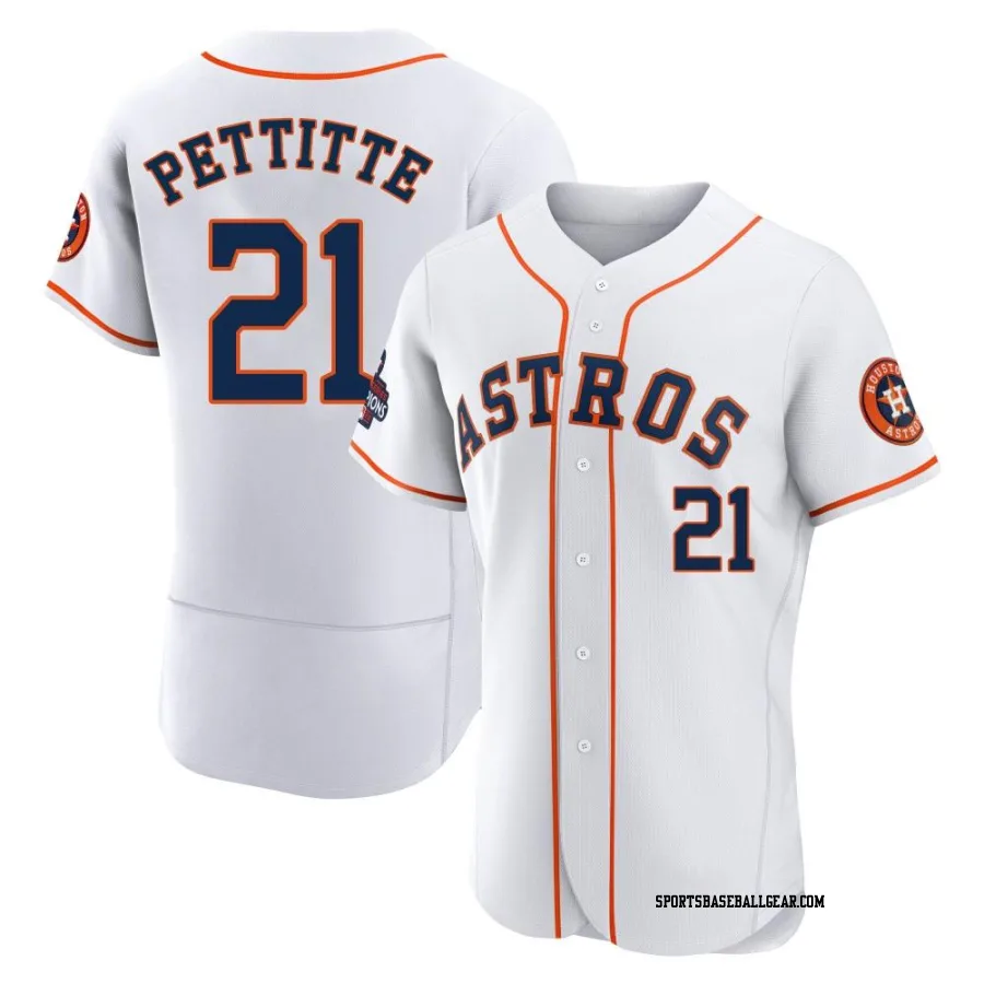 Andy Pettitte Men's Houston Astros White Authentic 2022 World Series Champions Home Jersey