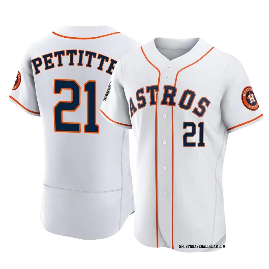 Andy Pettitte Men's Houston Astros White Authentic 2022 World Series Home Jersey