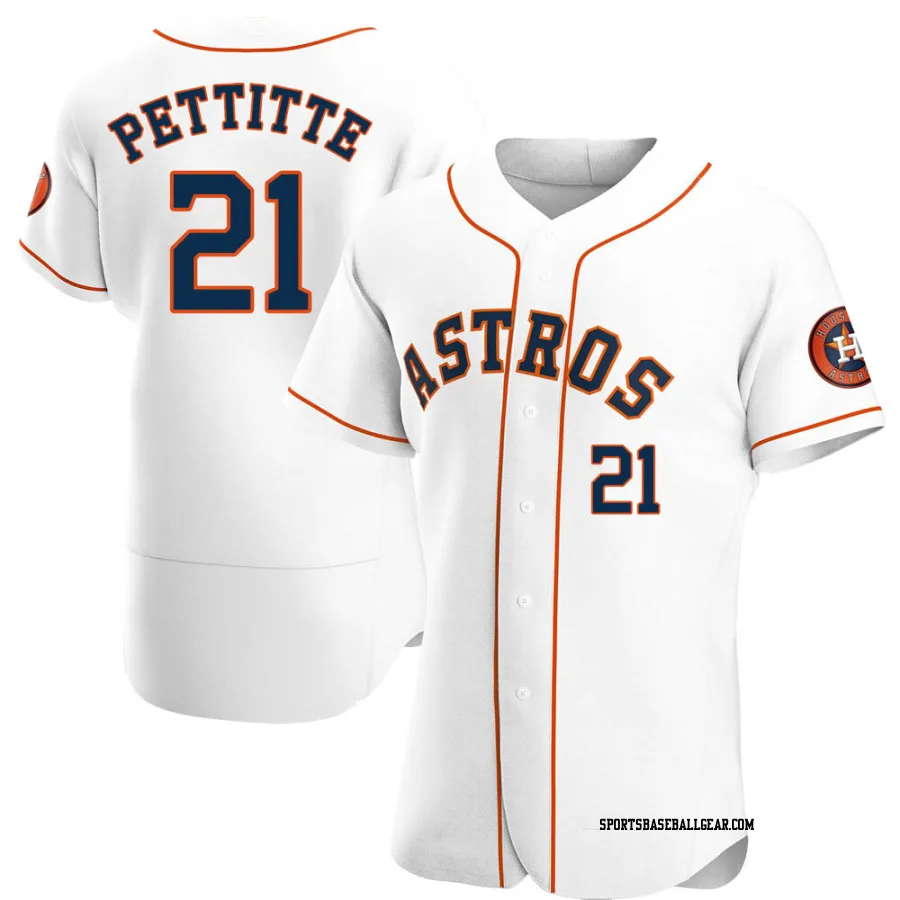 Andy Pettitte Men's Houston Astros White Authentic Home Jersey