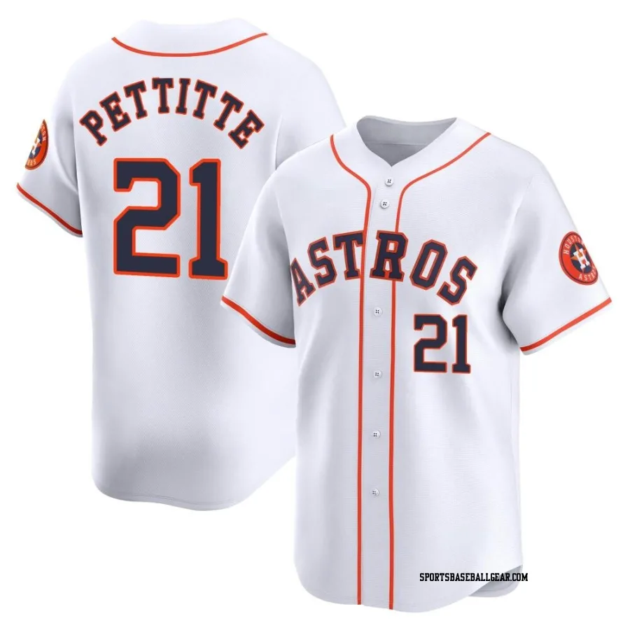 Andy Pettitte Men's Houston Astros White Limited Home Jersey