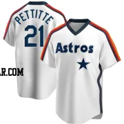 Andy Pettitte Men's Houston Astros White Replica Home Cooperstown Collection Team Jersey