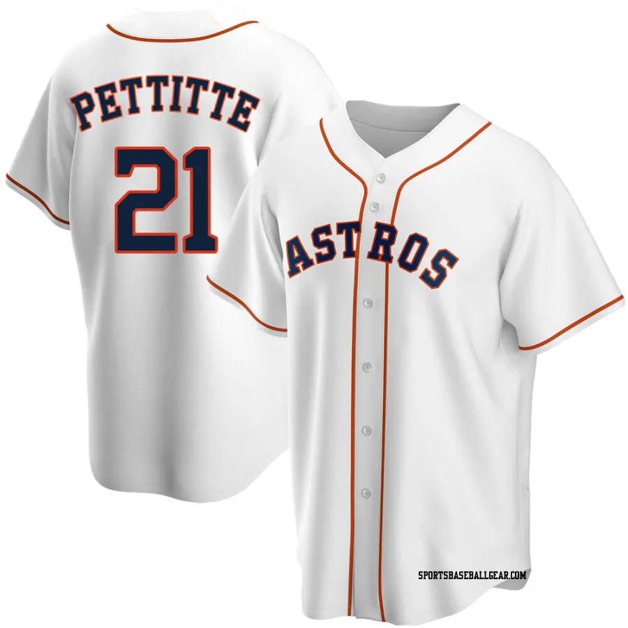 Andy Pettitte Men's Houston Astros White Replica Home Jersey