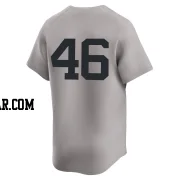 Andy Pettitte Men's New York Yankees Gray Limited Away 2nd Jersey