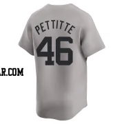 Andy Pettitte Men's New York Yankees Gray Limited Away Jersey