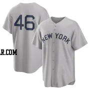 Andy Pettitte Men's New York Yankees Gray Replica 2021 Field of Dreams Jersey