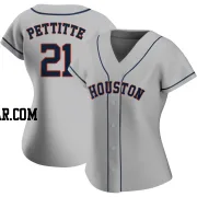 Andy Pettitte Women's Houston Astros Gray Replica Road 2020 Jersey