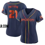 Andy Pettitte Women's Houston Astros Navy Authentic 2022 City Connect Jersey