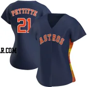 Andy Pettitte Women's Houston Astros Navy Authentic Alternate Jersey