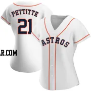 Andy Pettitte Women's Houston Astros White Authentic Home Jersey