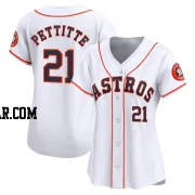 Andy Pettitte Women's Houston Astros White Limited Home Jersey