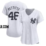 Andy Pettitte Women's New York Yankees White Limited Yankee Home Jersey