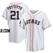 Andy Pettitte Youth Houston Astros White Replica 2022 World Series Champions Home Jersey