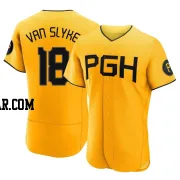 Andy Van Slyke Men's Pittsburgh Pirates Gold Authentic 2023 City Connect Jersey