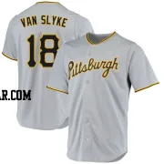 Andy Van Slyke Men's Pittsburgh Pirates Gray Replica Road Jersey