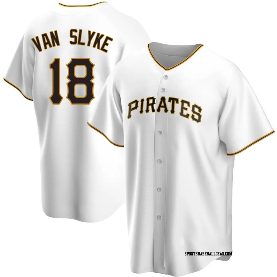 Andy Van Slyke Men's Pittsburgh Pirates White Replica Home Jersey