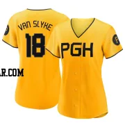 Andy Van Slyke Women's Pittsburgh Pirates Gold Replica 2023 City Connect Jersey