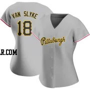 Andy Van Slyke Women's Pittsburgh Pirates Gray Authentic Road Jersey