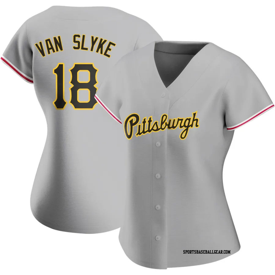 Andy Van Slyke Women's Pittsburgh Pirates Gray Replica Road Jersey