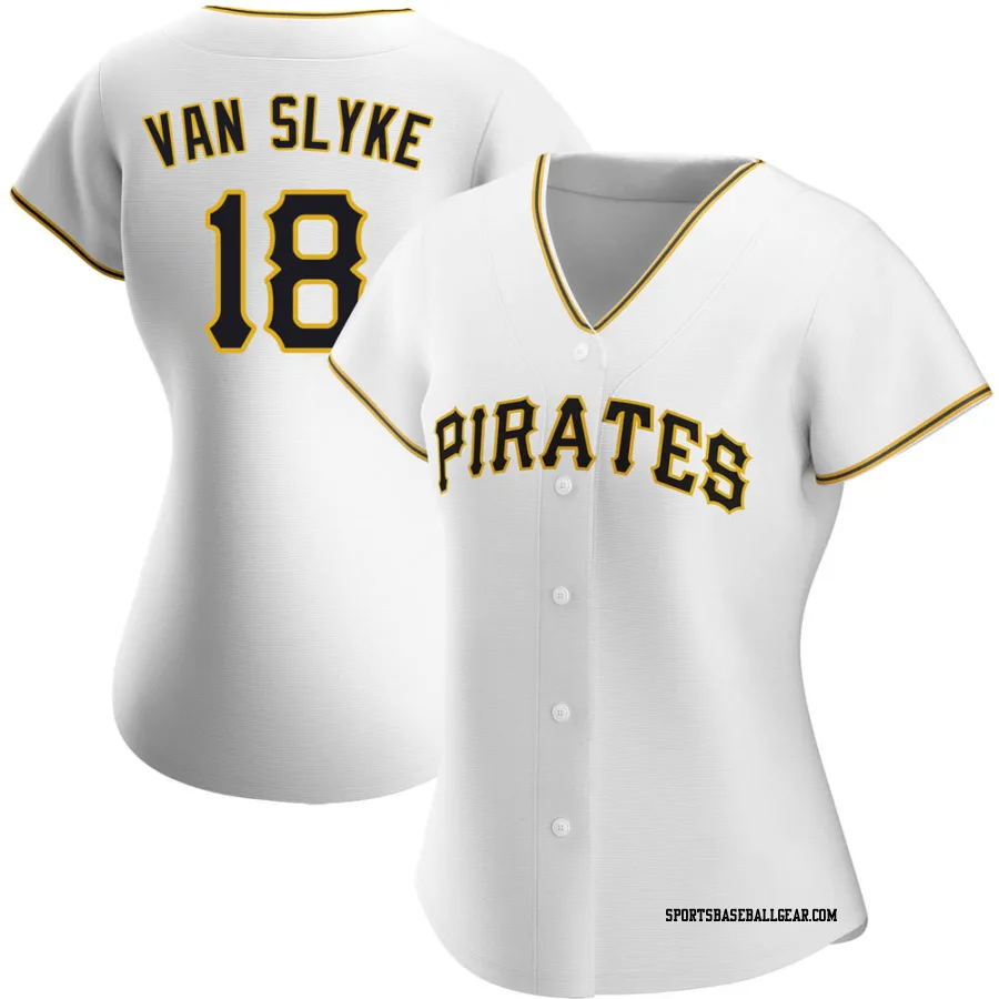 Andy Van Slyke Women's Pittsburgh Pirates White Authentic Home Jersey