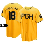 Andy Van Slyke Youth Pittsburgh Pirates Gold Replica 2023 City Connect Jersey