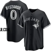 Angel Bastardo Men's Toronto Blue Jays Black/White Replica Jersey