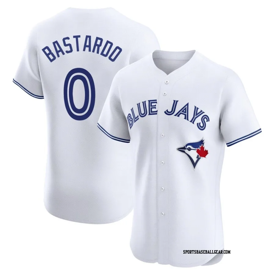 Angel Bastardo Men's Toronto Blue Jays White Elite Home Jersey