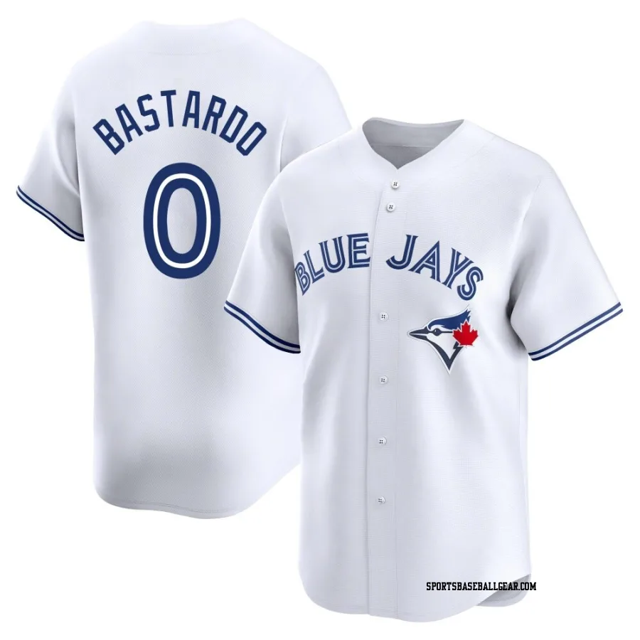 Angel Bastardo Men's Toronto Blue Jays White Limited Home Jersey