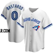 Angel Bastardo Men's Toronto Blue Jays White Replica Home Cooperstown Collection Jersey