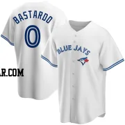 Angel Bastardo Men's Toronto Blue Jays White Replica Home Jersey