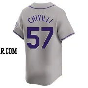 Angel Chivilli Men's Colorado Rockies Gray Limited Road Jersey