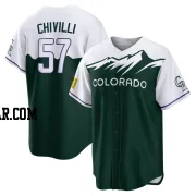 Angel Chivilli Men's Colorado Rockies Green Replica 2022 City Connect Jersey