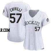 Angel Chivilli Women's Colorado Rockies White Limited Home Jersey