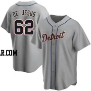 Angel De Jesus Men's Detroit Tigers Gray Replica Road Jersey