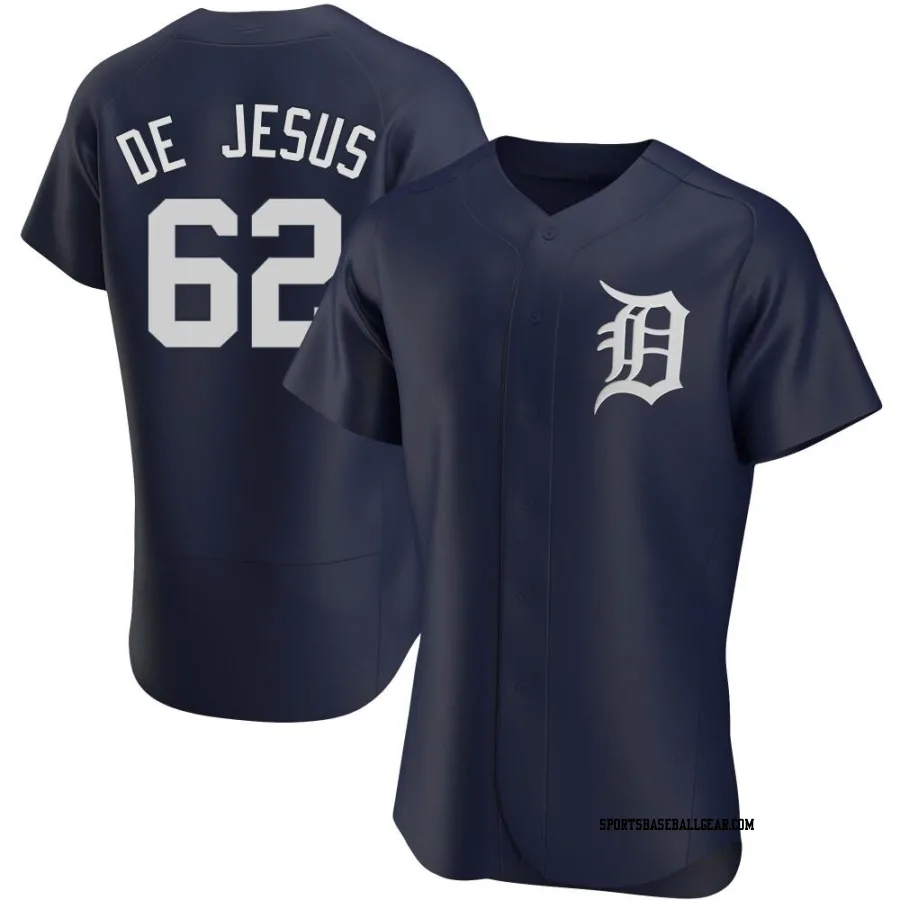 Angel De Jesus Men's Detroit Tigers Navy Authentic Alternate Jersey